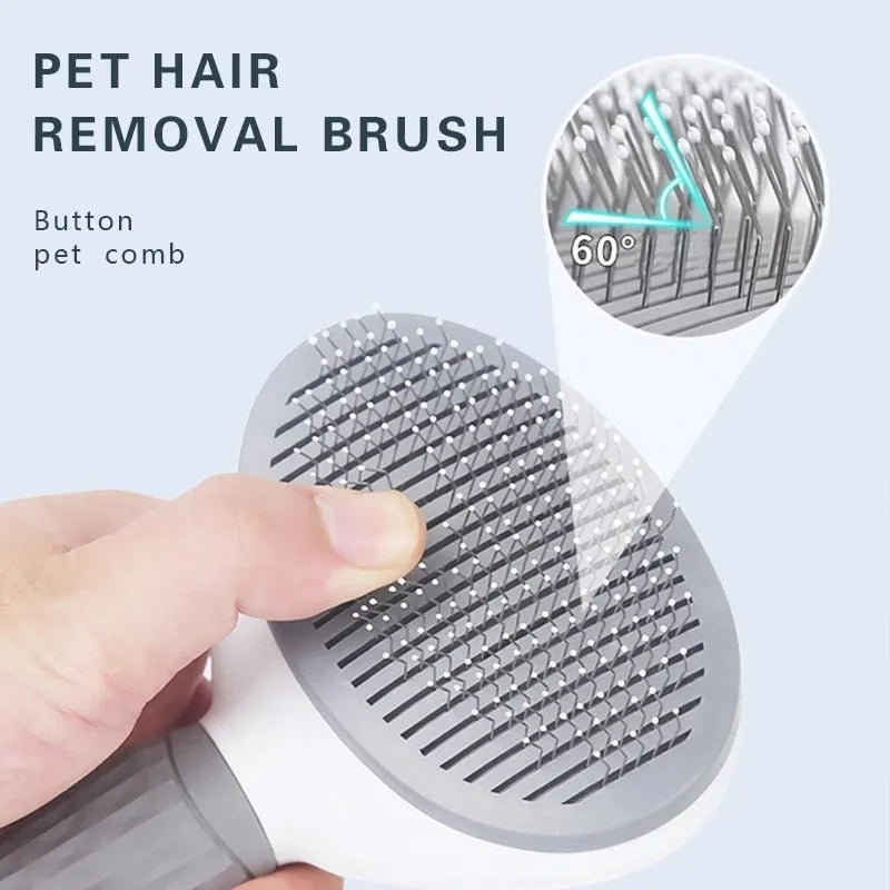 Pet Self Cleaning Hair Remover Brush For Dogs Cats